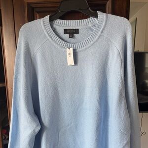 Banana Republic Men's Pastel Blue Crewneck Sweater